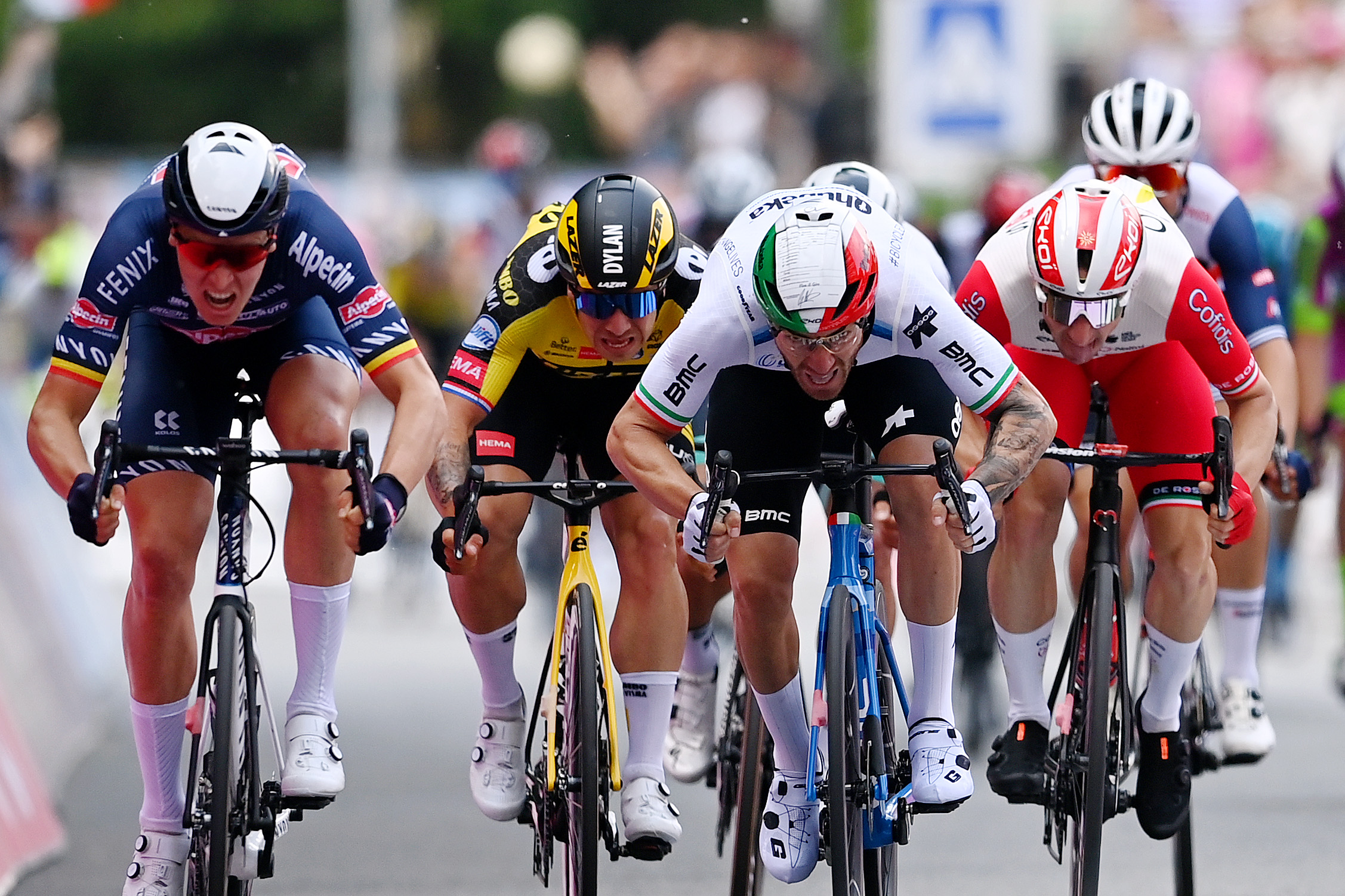 Giro 2021 // Step 2 : Giacomo Nizzolo et Elia Viviani respectively 2nd & 3rd